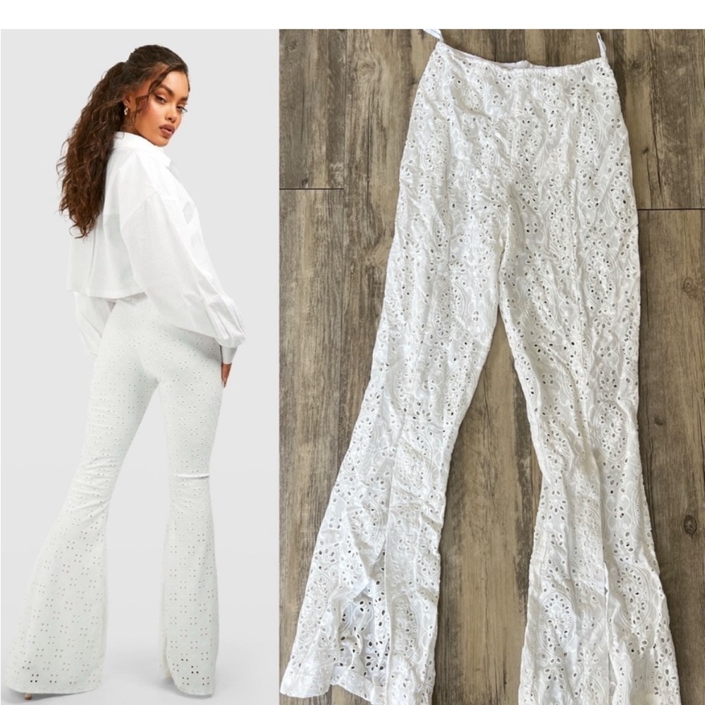 Rumer the Label Eyelet Flare Beach Cover Up Flares
